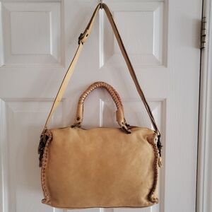 AMSTERDAM HERITAGE Prudon Mini Duffle Camel Colored Cow Leather Handbag